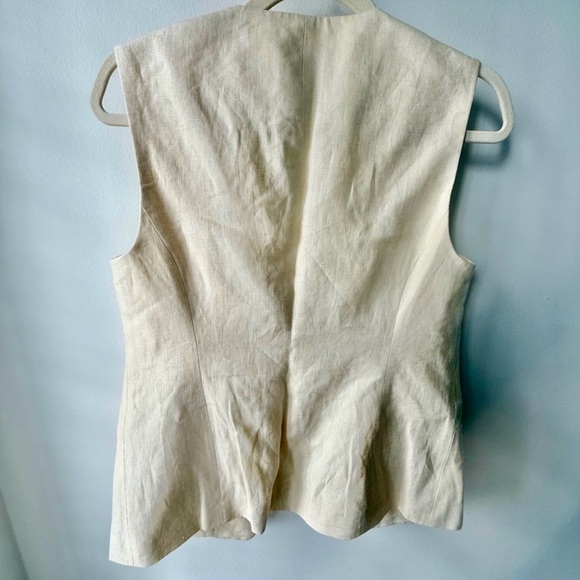 Banana Republic LINA Vest - Linen Creme - Picture 4 of 7